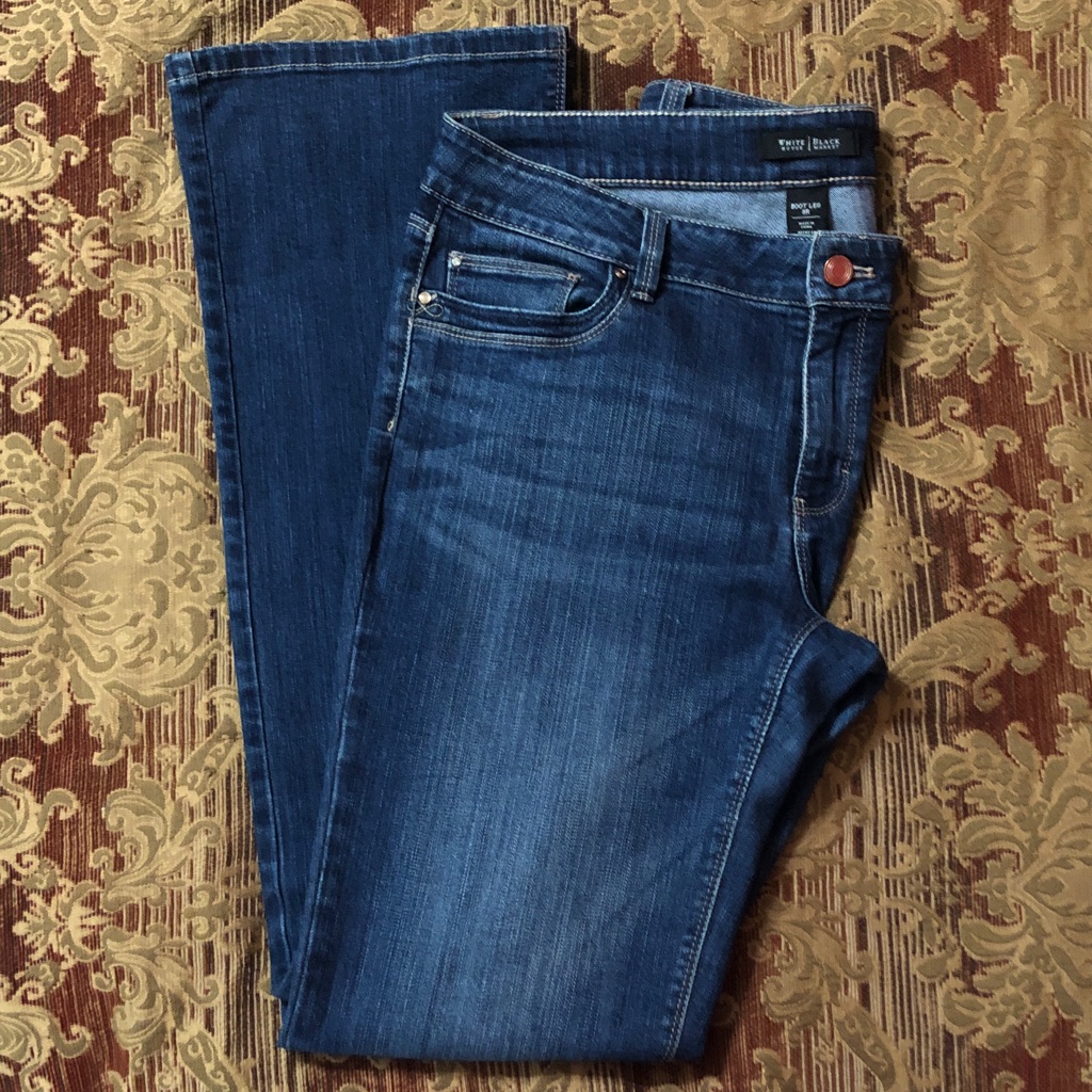 White House Black Market Boot Cut Jeans Size 8r Womens